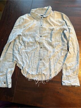 Rails Light Blue Button-Down Denim Shirt